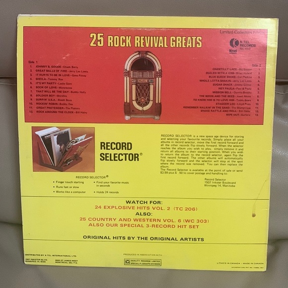 K-tel presents As Seen On TV 25 Rock Revival Greats - Picture 2 of 2